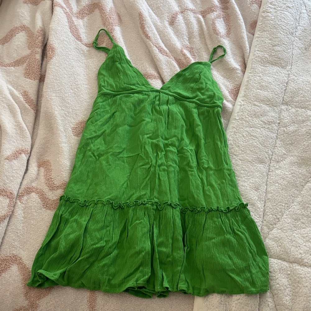 Garage Vibrant Green Mini Dress